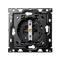 Simon 100 Кит 1 пост механизм 1 розетка Schuko с з/у USB SC 2.1А + суппорт