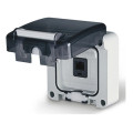 Розетка компьютерная RJ45 DKC QUADRO, открытый монтаж, белый, DIS137448150