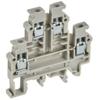 Колодка клеммная CTS-ML ARMAFIX 2 ур. 4кв.мм сер. IEK YCT13-00-2-K03-004