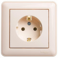 Розетка 1-м СП W59 16А IP20 с заземл. без защ. шторок сл. кость SE RS16-154-28