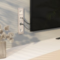 W1191113/ Накладка для двойной розетки Еthernet RJ-45 (перламутровый рифленый)