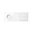 Simon 100 Белый глянец Кит 3 поста, фронт. Накладка на 1 розетку Schuko + 1 з/у 2xUSB + 1 клавиша выключателя + 1 клавиша жалюзи