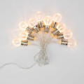 Гирлянда светодиодная Лампочки 1.5м 10LED тепл. бел. 0.1Вт IP20 провод ПВХ прозр. элементы питания 2хAA (не в компл.) Neon-Night 304-015