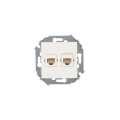 Розетка компьютерная 2xRJ45 Simon SIMON 15, скрытый монтаж, слоновая кость, 1591593-031