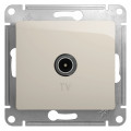 GLOSSA TV РОЗЕТКА проходная 4дБ, механизм, МОЛОЧНЫЙ GSL000992