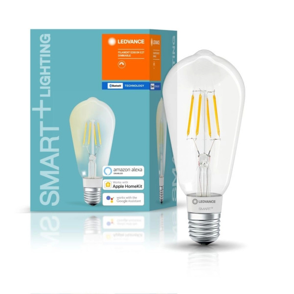 Умная Bluetooth лампа LEDVANCE SMART+ Filament Edison Dimmable 60 6 W/2700K E27 4058075208575